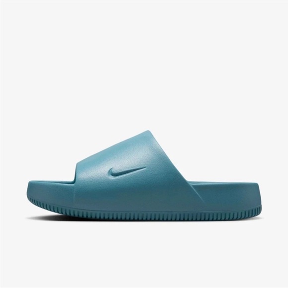 Nike Calm FD4116-005 Sandals Men\'s US 10 Blue Round Toe Slip On Slides RHS6829